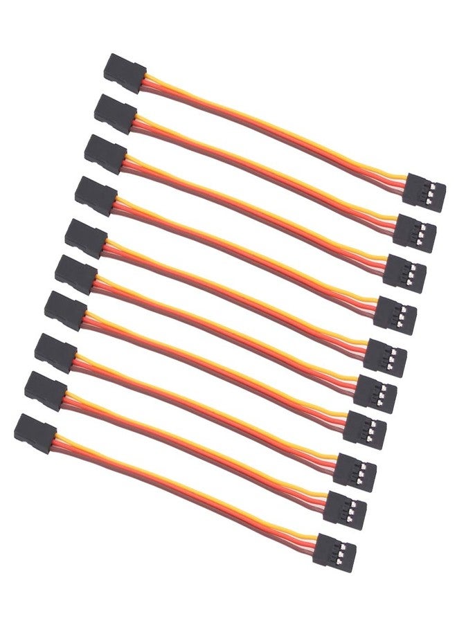 OliRC 10pcs Male to Male 10cm Servo Extension Lead Wire 26awg 30cores Cable(C58-10) - Image 1
